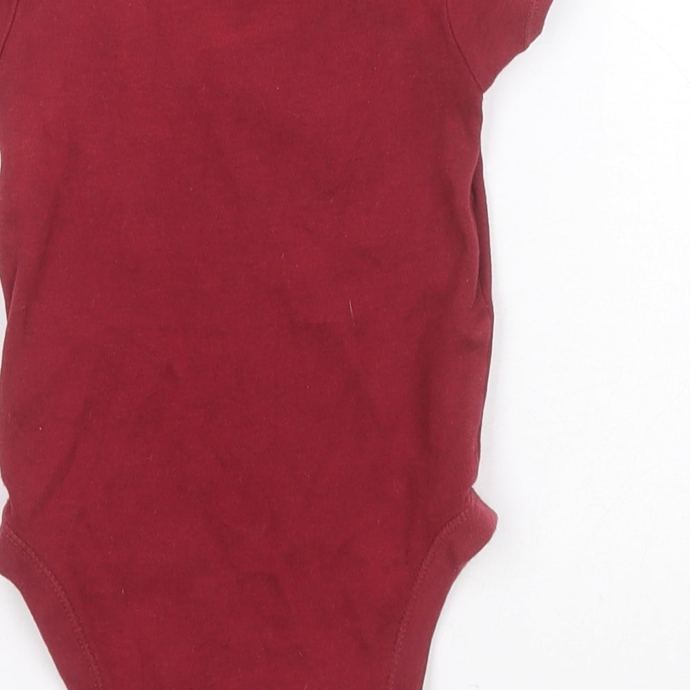 Primark Baby Red Cotton Leotard One-Piece Size 9-12 Months - Bear Hugs