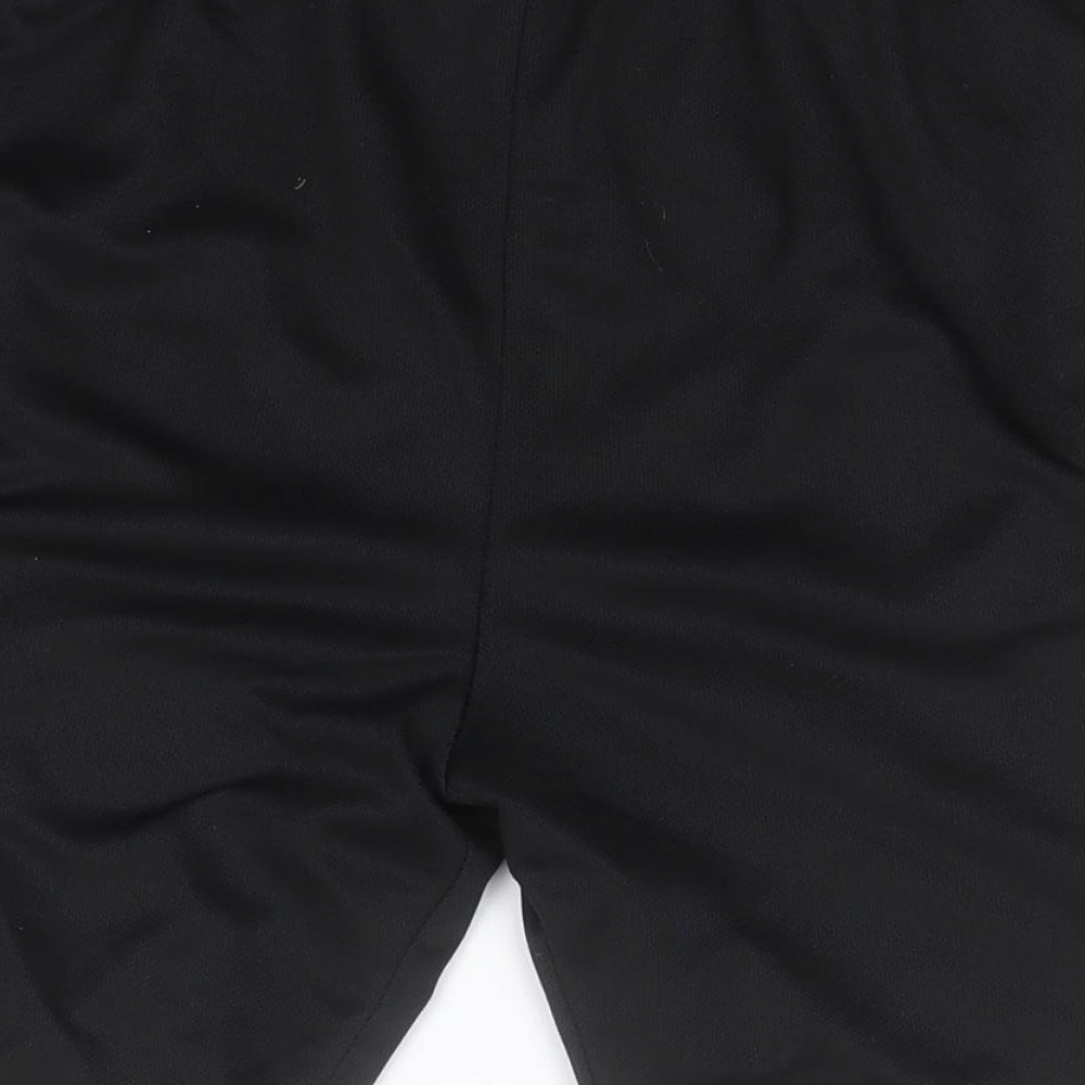 Jazz Boys Black Polyester Sweat Shorts Size XL Regular - Ysgol Brynrefail