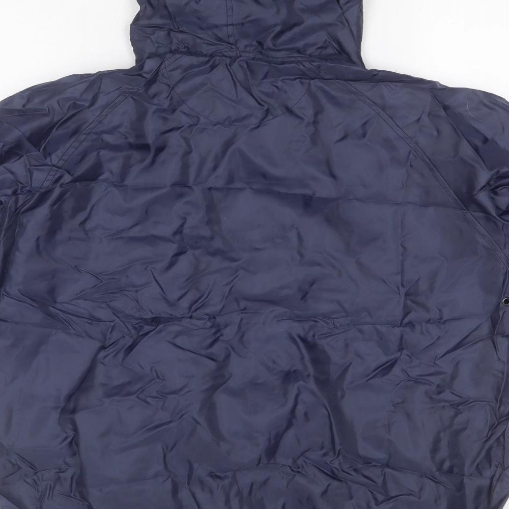 Outdoor Mens Blue Rain Coat Coat Size S