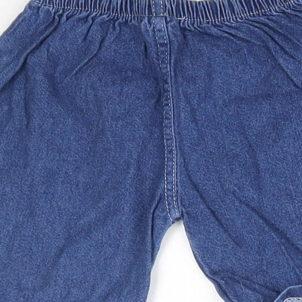 Preworn Baby Blue 100% Cotton Jogger Jeans Size 18-24 Months