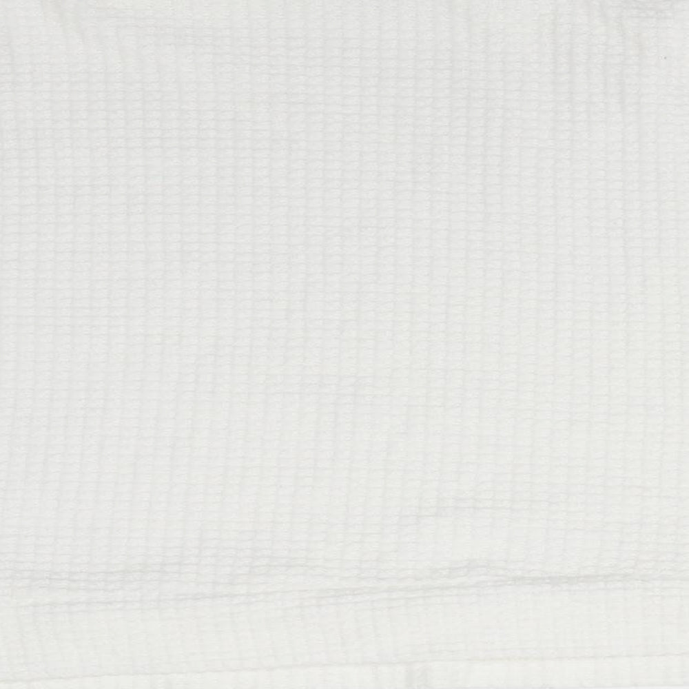 New Look Womens Ivory Roll Neck Viscose Pullover Jumper Size M - Waffle effect
