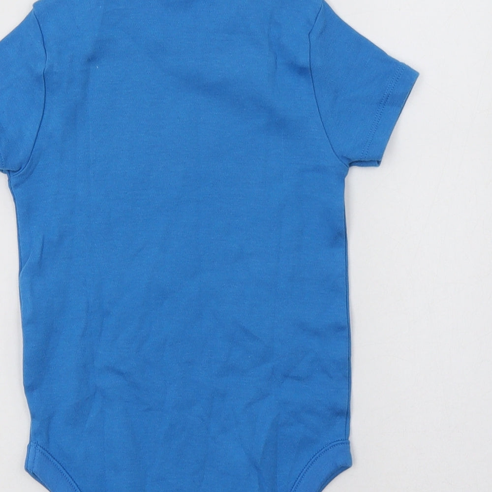 Pep&Co Baby Blue Cotton Romper One-Piece Size 18-24 Months Snap - Puppy