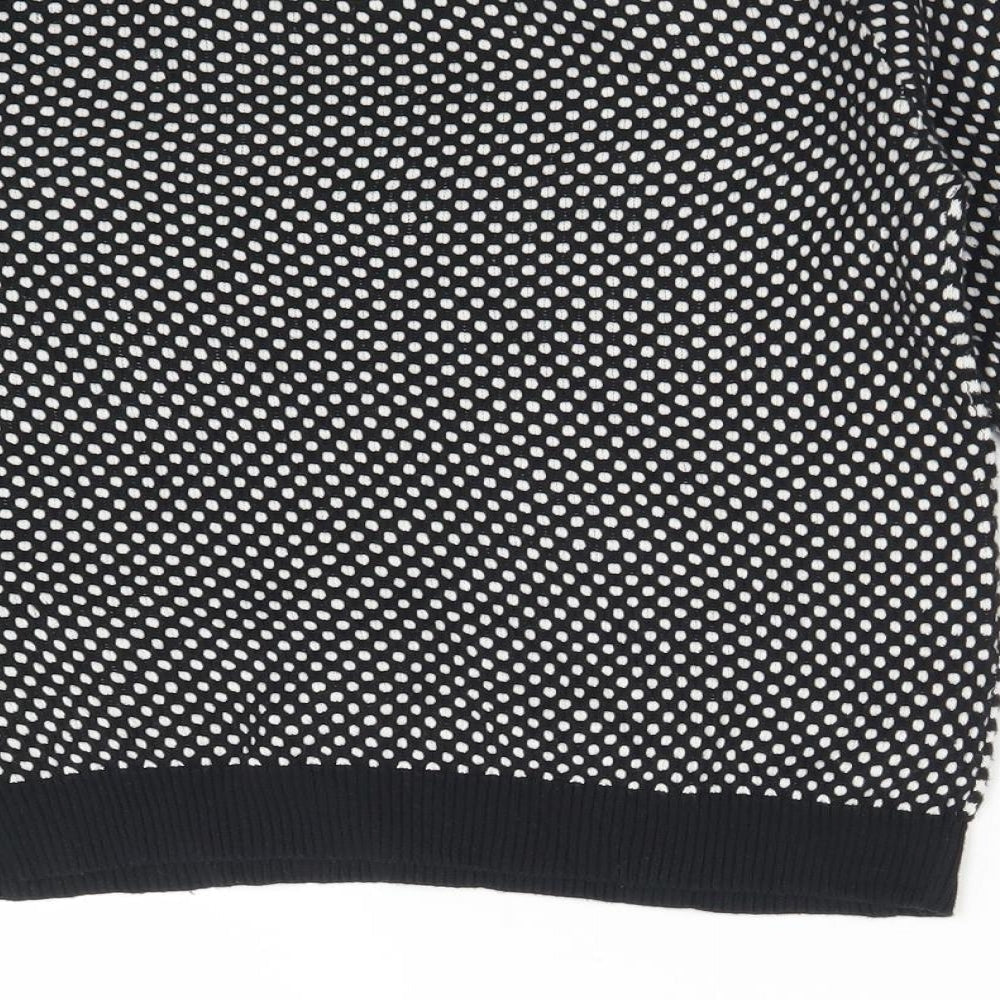 GLAMOUROUS Womens Multicoloured Boat Neck Polka Dot Cotton Pullover Jumper Size 8