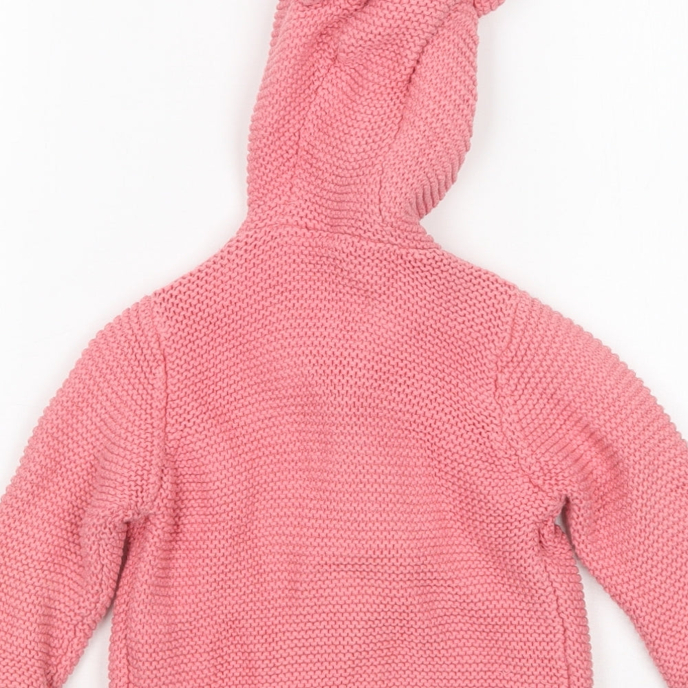 Marks & Spencer Girls Pink Jacket Coatigan Size 6-9 Months