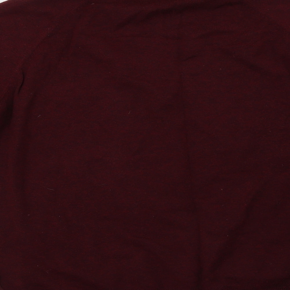 Burton Mens Purple Crew Neck Cotton Pullover Jumper Size L