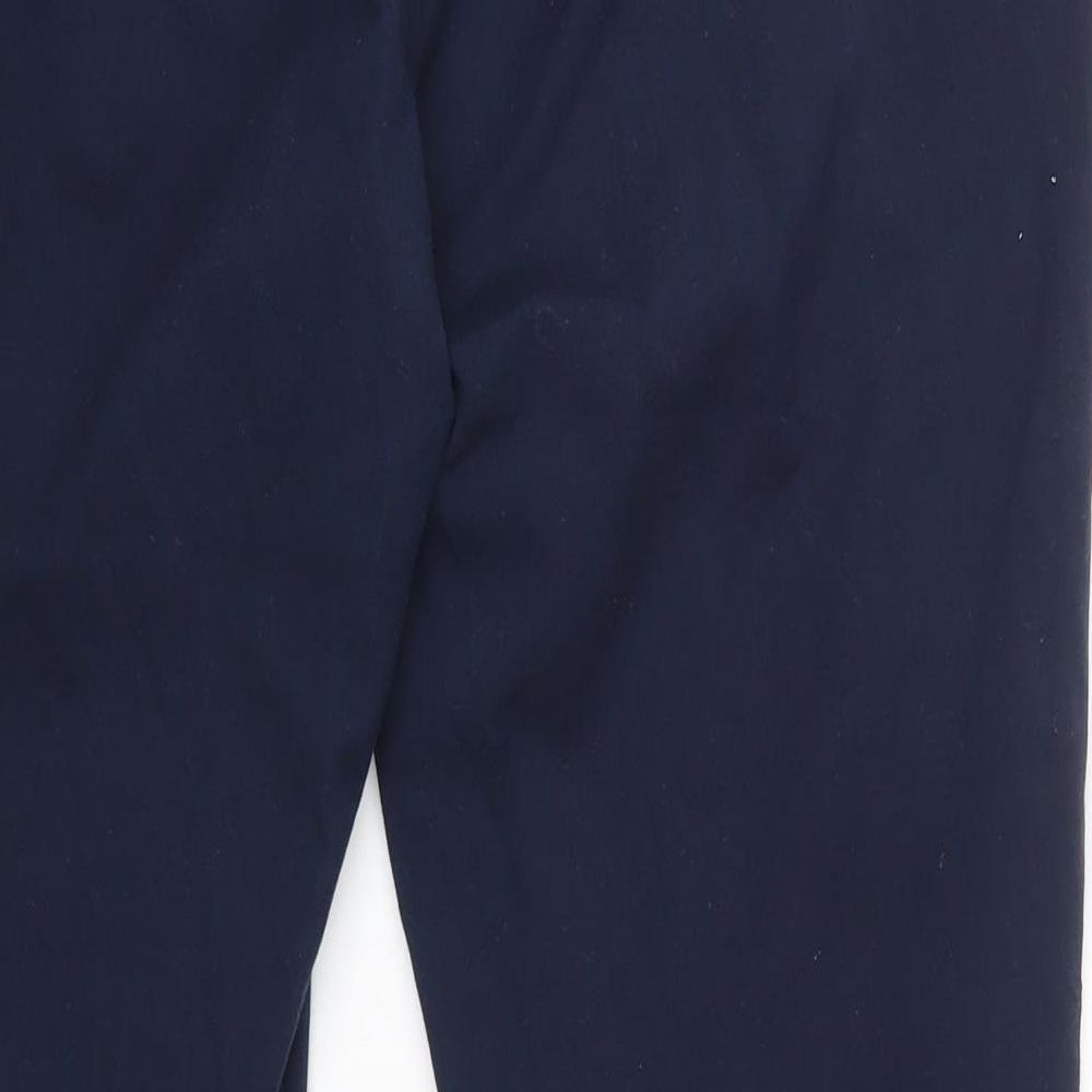 Dunnes Womens Blue Polyester Dress Pants Trousers Size 14 L26 in Regular