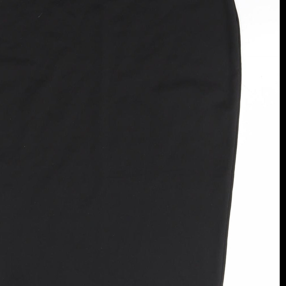 Preworn Womens Black Polyester Straight & Pencil Skirt Size M