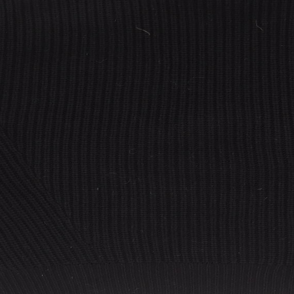 New Look Womens Black Round Neck Acrylic Pullover Jumper Size L