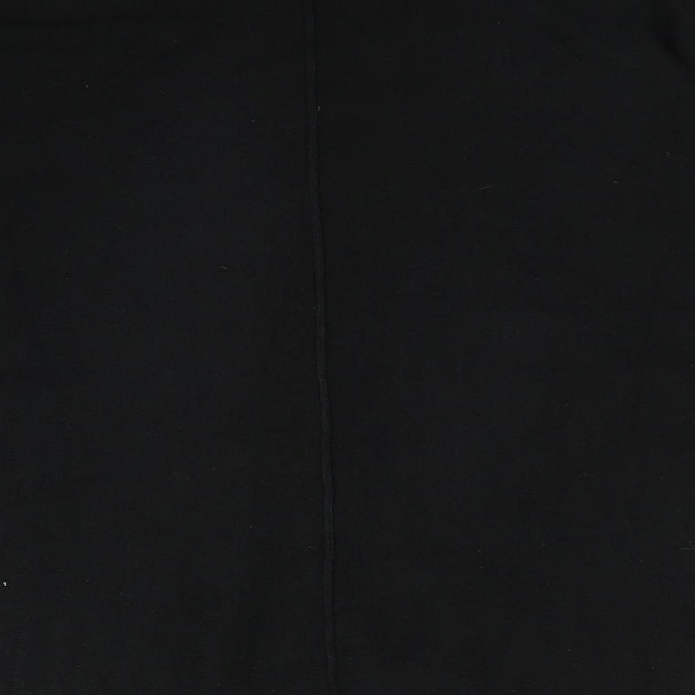 NEXT Womens Black Crew Neck Acrylic Pullover Jumper Size S
