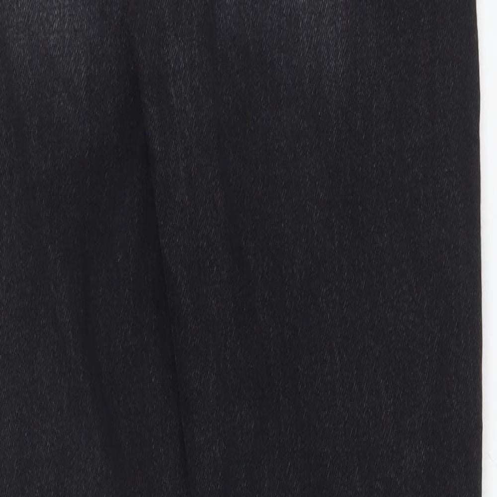 DENIM CO Womens Black Cotton Straight Jeans Size 6 L27 in Regular
