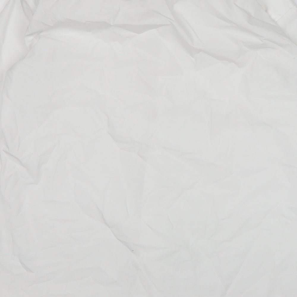 George Boys White Polyester Basic Button-Up Size 15-16 Years Collared