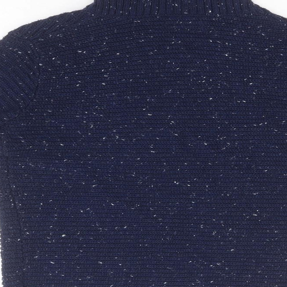 Matalan Girls Blue Roll Neck Polyester Pullover Jumper Size 10 Years