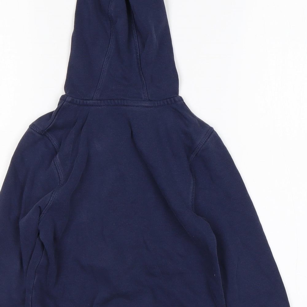George Boys Blue Cotton Full Zip Hoodie Size 3-4 Years