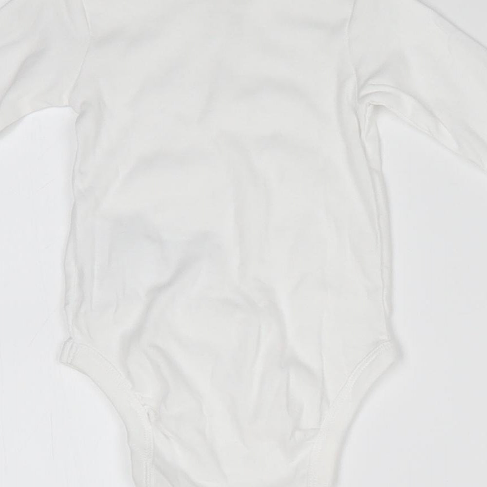 Lupilu Girls White Cotton Romper One-Piece Size 3-6 Months Snap