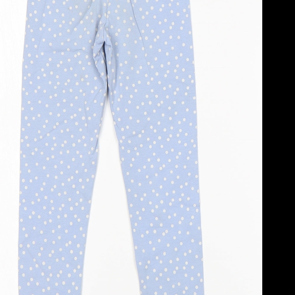 H&M Girls Multicoloured Polka Dot Cotton Pyjama Pants Size 4-5 Years