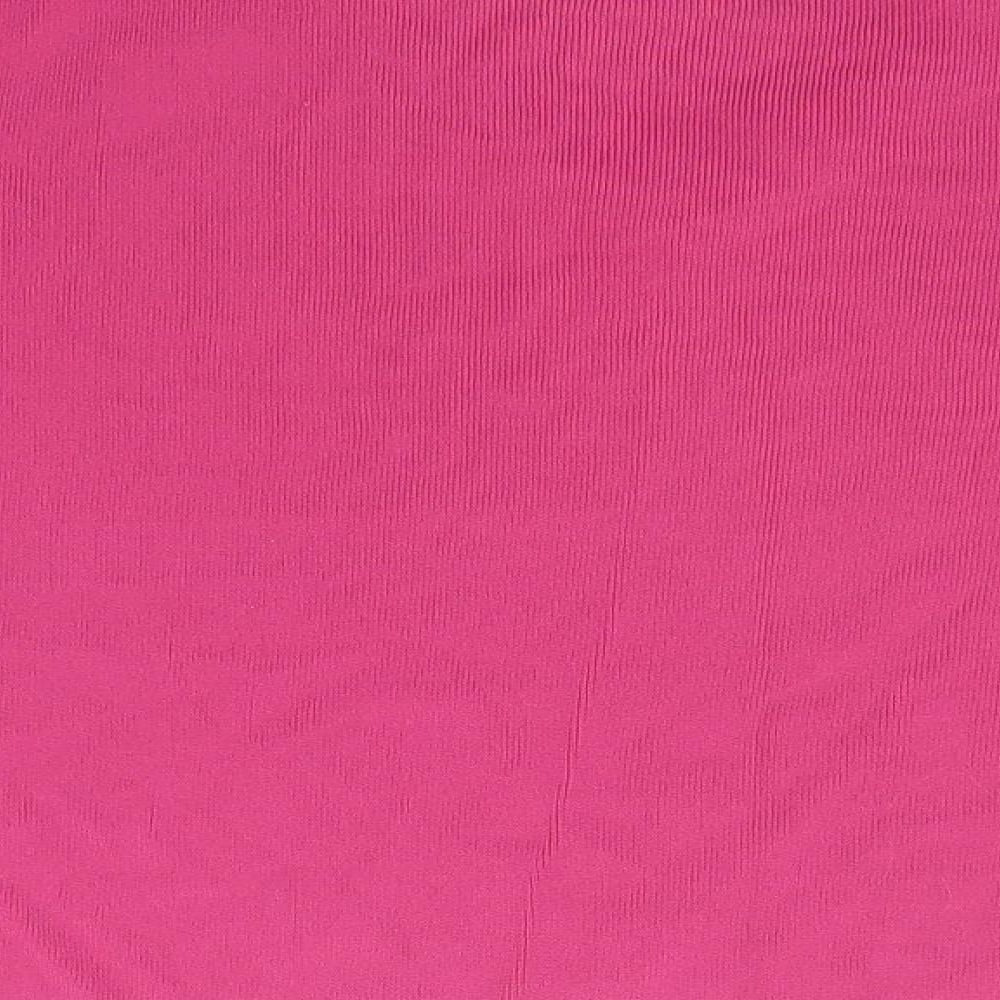 Bonmarché Womens Pink Round Neck Viscose Pullover Jumper Size L
