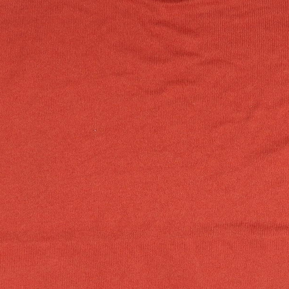 Pep & Co Womens Orange High Neck Polyester Pullover Jumper Size 8