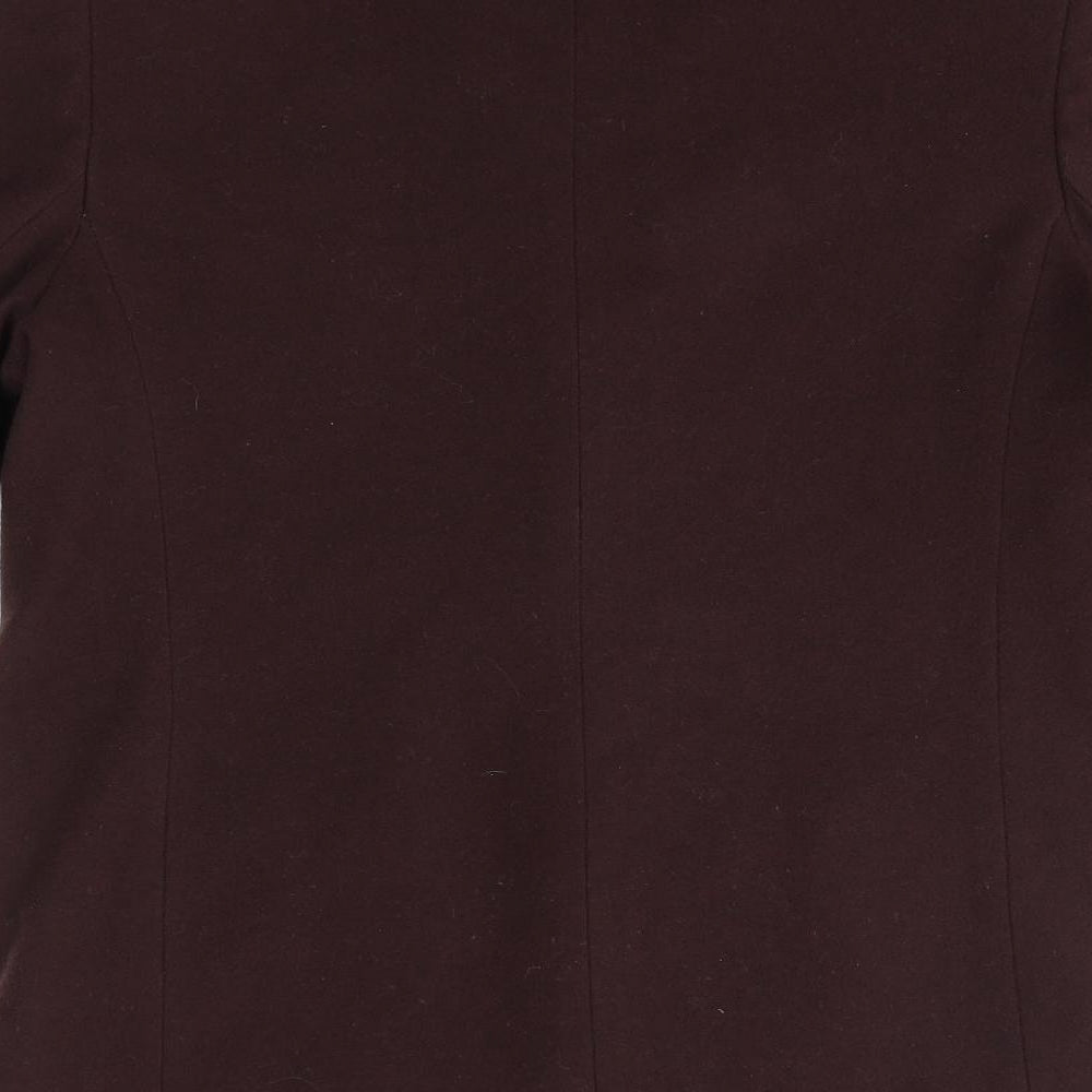 Classic Womens Brown Overcoat Coat Size 12