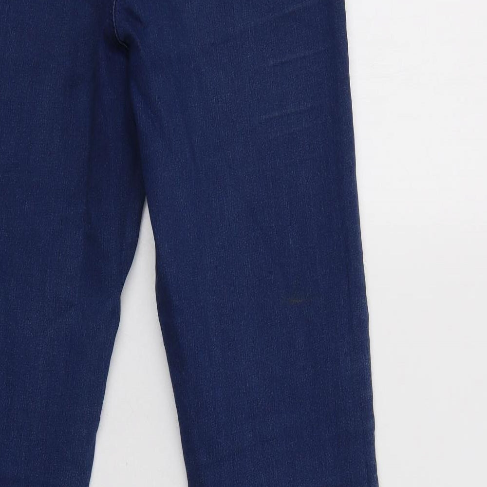 Miss Se Womens Blue Cotton Flared Jeans Size 10 L32 in Regular Button