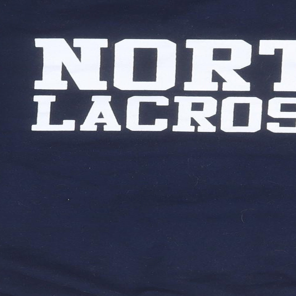 Gildan Mens Blue Round Neck Cotton Pullover Jumper Size S - North Lacrosse