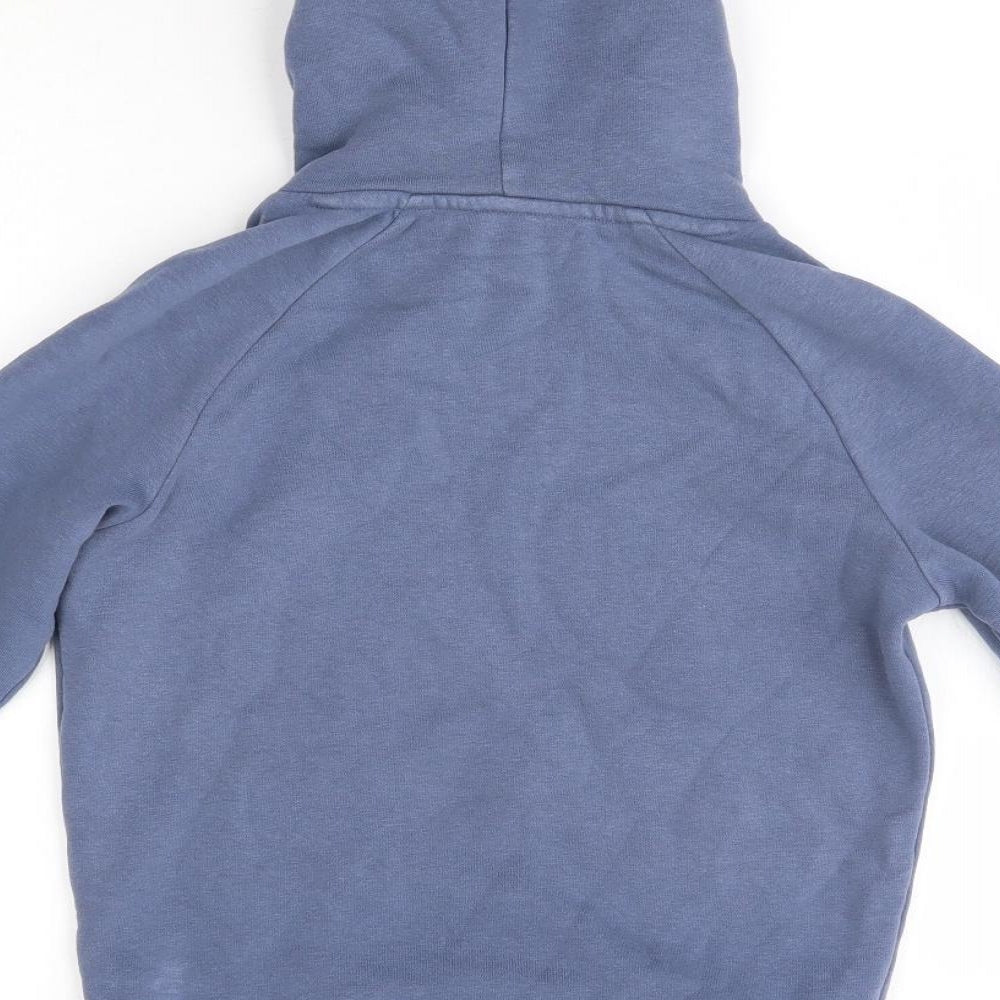 George Boys Blue Cotton Pullover Hoodie Size 7-8 Years