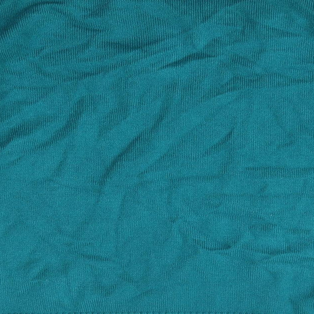 Paramour Womens Green Round Neck Viscose Pullover Jumper Size M