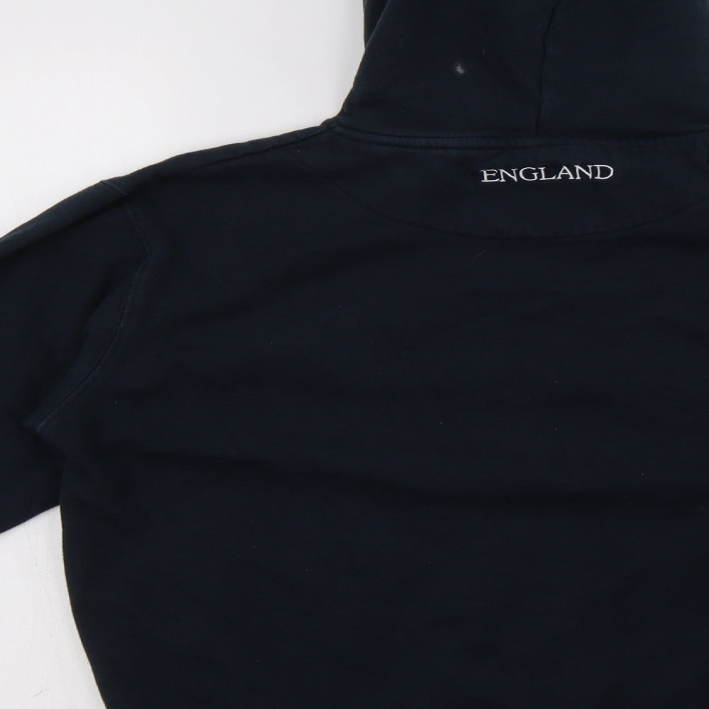 England Womens Blue Cotton Pullover Hoodie Size M - Rose