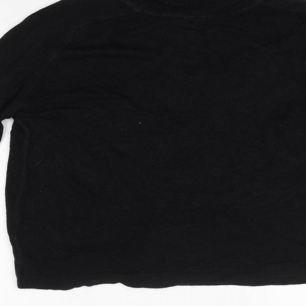 Originals Womens Black Roll Neck Acrylic Pullover Jumper Size 10