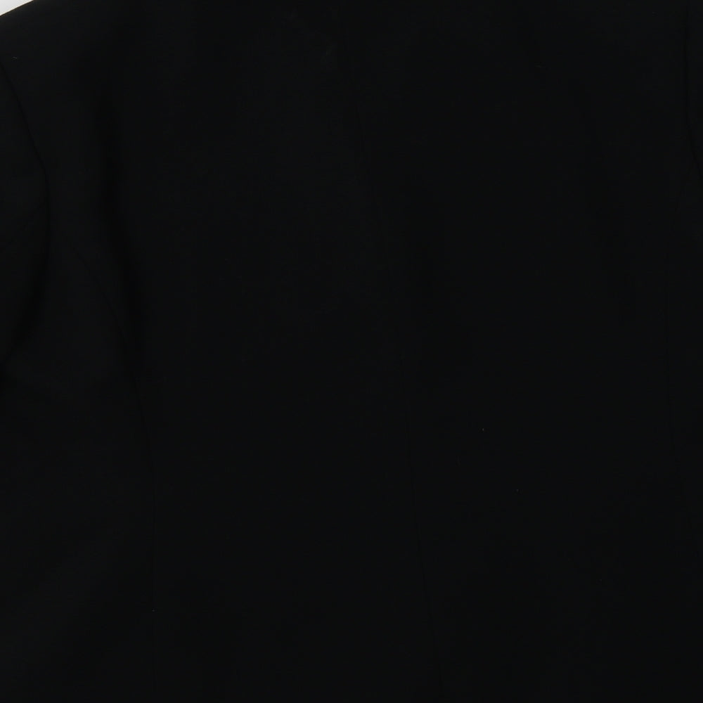 Penny Plain Womens Black Jacket Blazer Size 18 Button