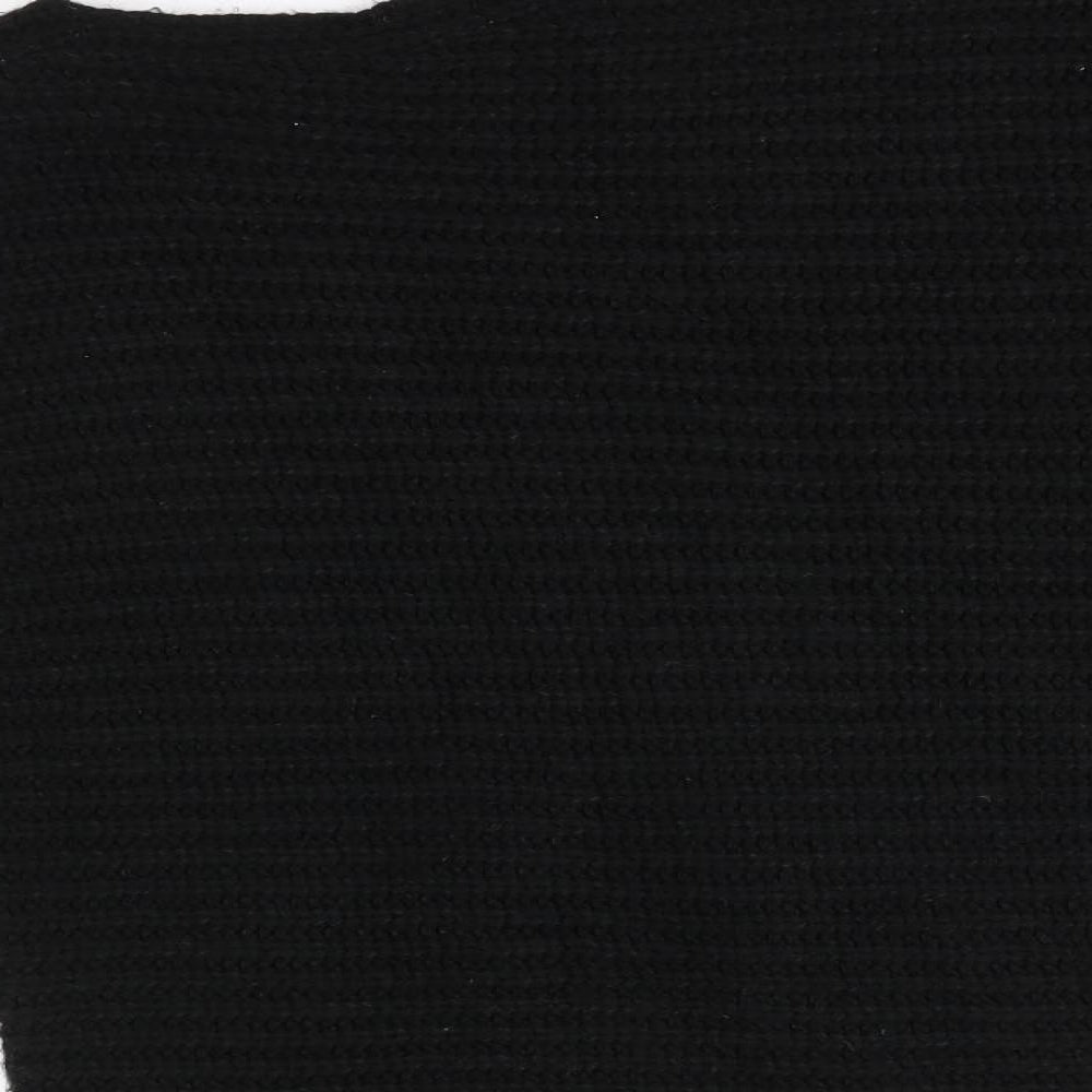 Topshop Womens Black Round Neck Acrylic Pullover Jumper Size XS