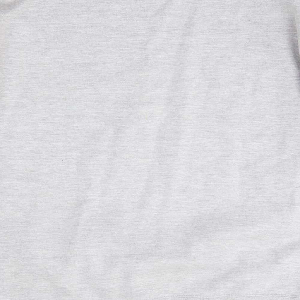 Awdis Mens Grey Round Neck Cotton Pullover Jumper Size M - Chemistry