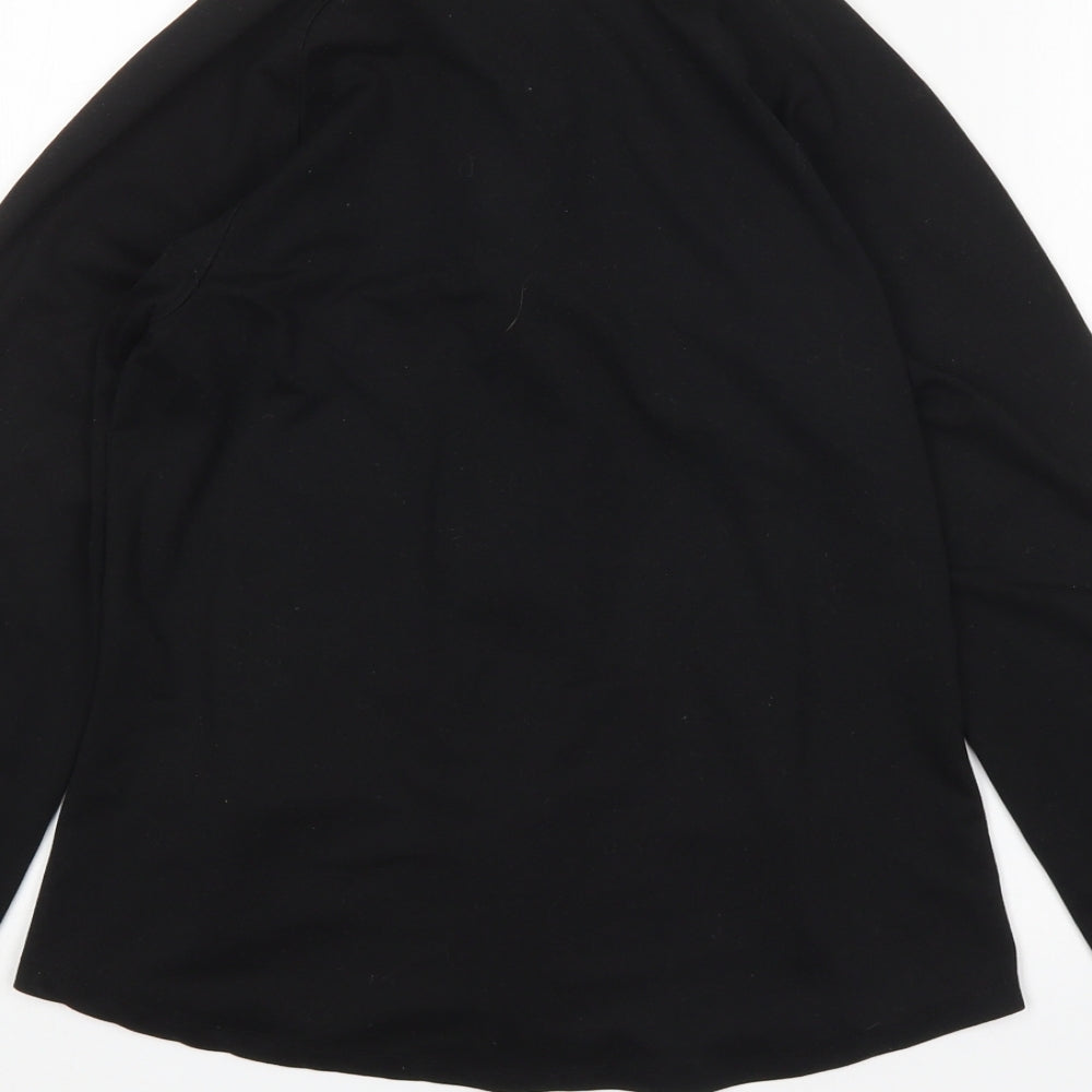 Primark Womens Black Polyester Full Zip Sweatshirt Size XS