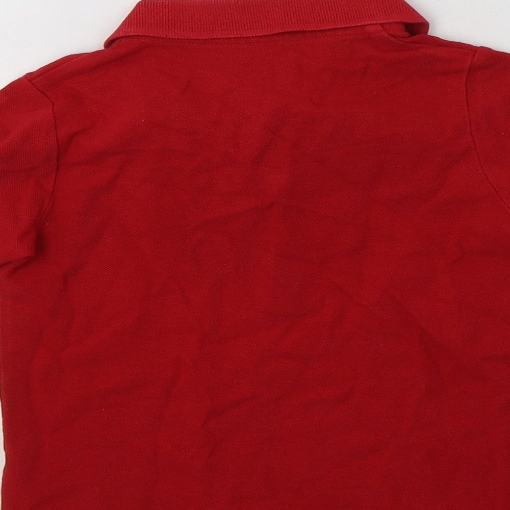 Matalan Boys Red Cotton Basic Dress Shirt Size 4 Years Collared Button - School Wear