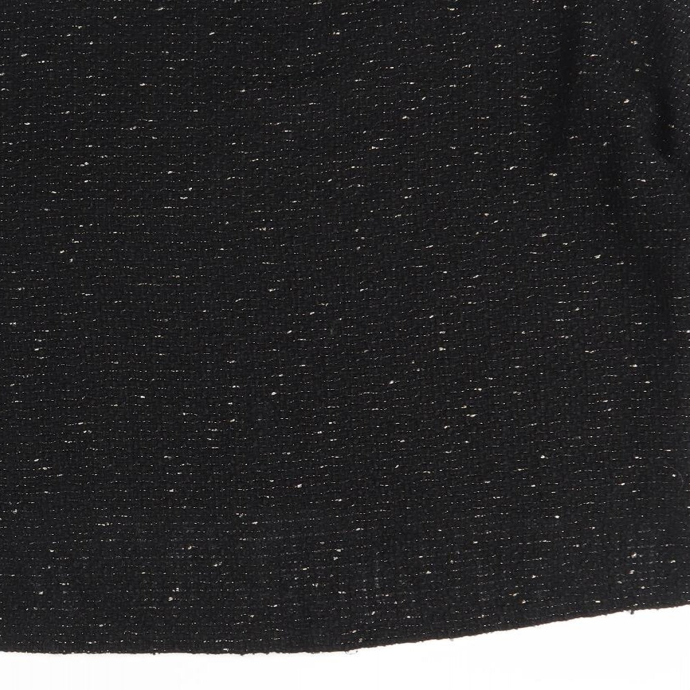 Zara Womens Black Round Neck Polyester Pullover Jumper Size M