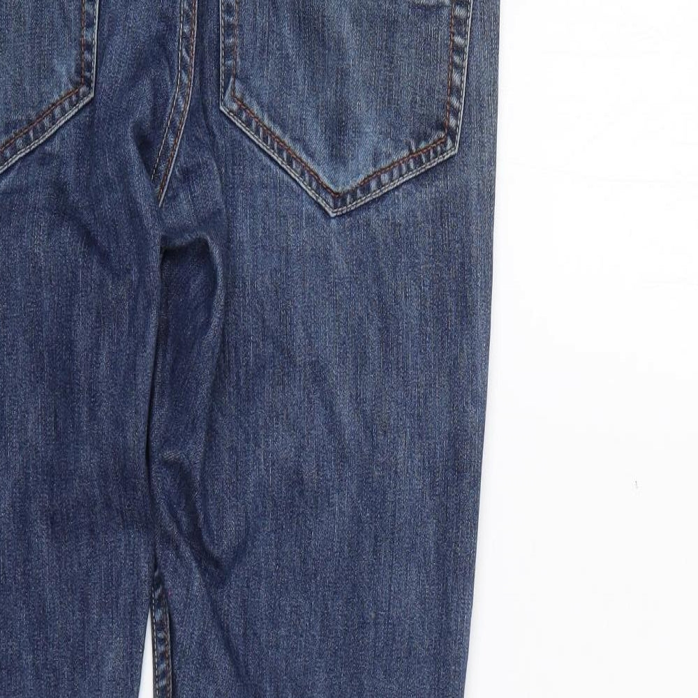 Peter Werth Mens Blue Cotton Straight Jeans Size 32 L27 in Regular