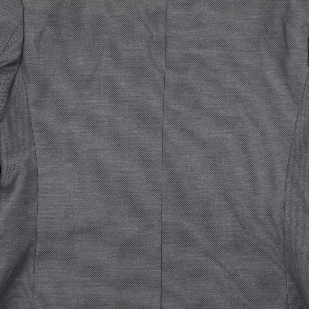 Topman Mens Grey Polyester Jacket Blazer Size 42