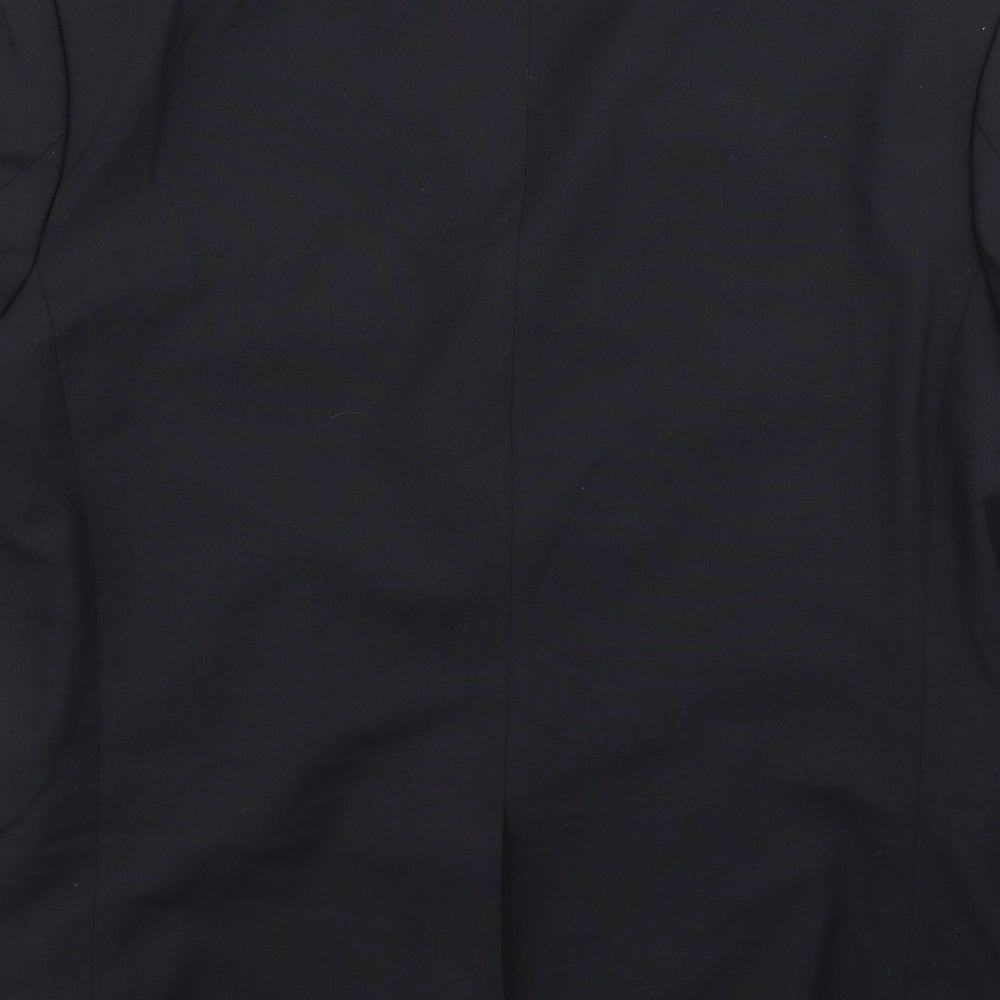 Burton Mens Blue Polyester Jacket Blazer Size 38