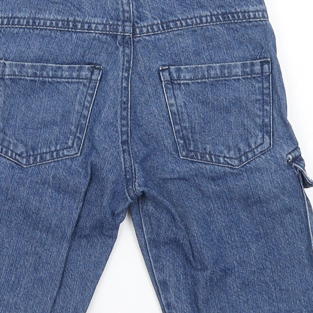 Katuco Boys Blue Cotton Cargo Shorts Size 5 Years Regular