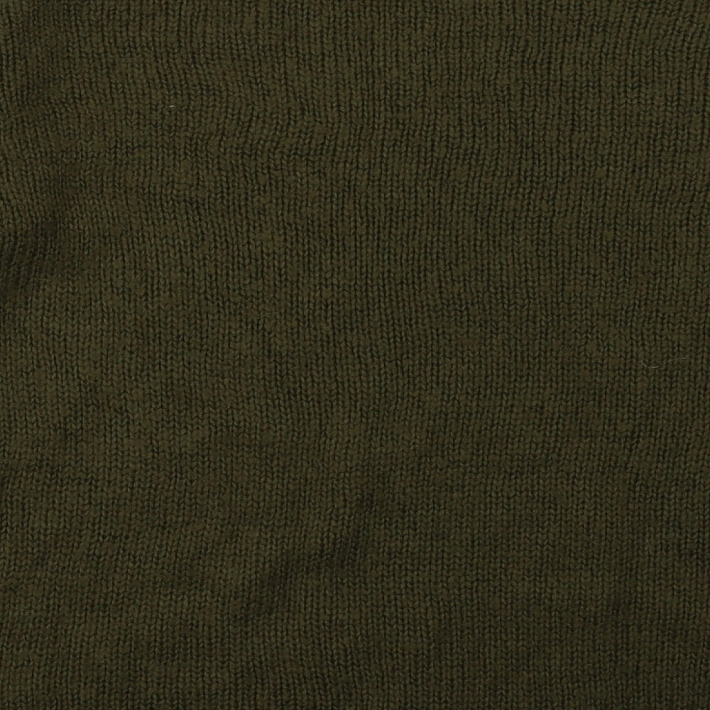 New Look Womens Green Acrylic Pullover Sweatshirt Size S Pullover