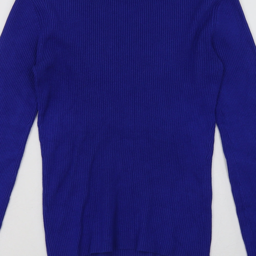Debenhams Womens Blue Viscose Pullover Sweatshirt Size 12 Pullover