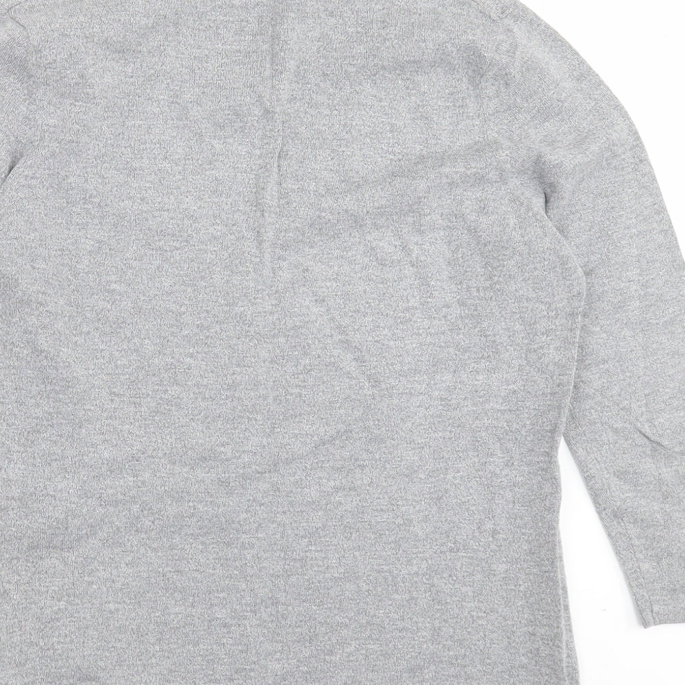 Principles Womens Grey V-Neck Viscose Pullover Jumper Size 14