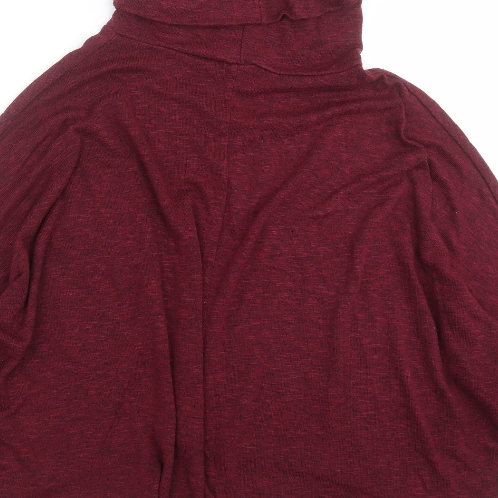 New Look Womens Purple Roll Neck Polyester Pullover Jumper Size 12