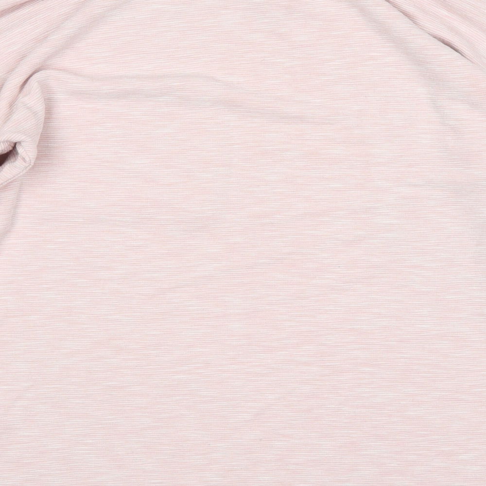 George Womens Pink Round Neck Polyester Pullover Jumper Size 12