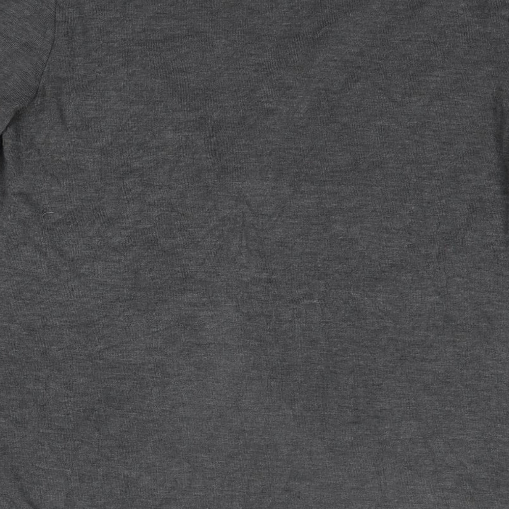 Caroline Morgan Womens Grey Round Neck Viscose Pullover Jumper Size 8
