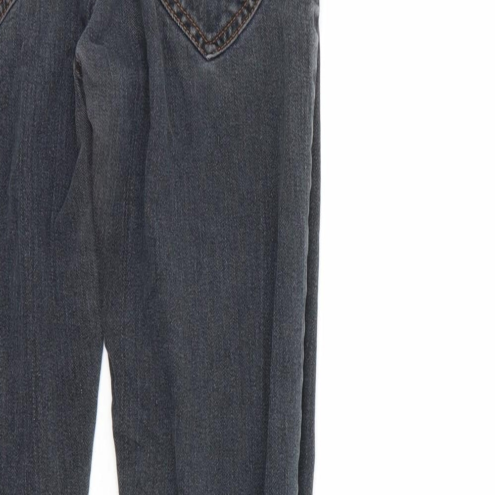 chickster Womens Black Cotton Straight Jeans Size 12 L27 in Regular
