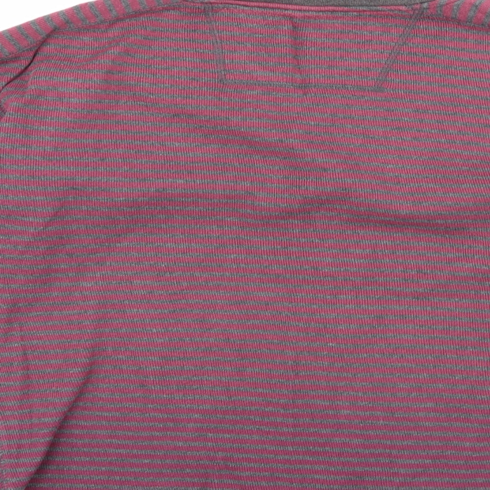 ethelaustin Mens Multicoloured Round Neck Striped Polyester Pullover Jumper Size M