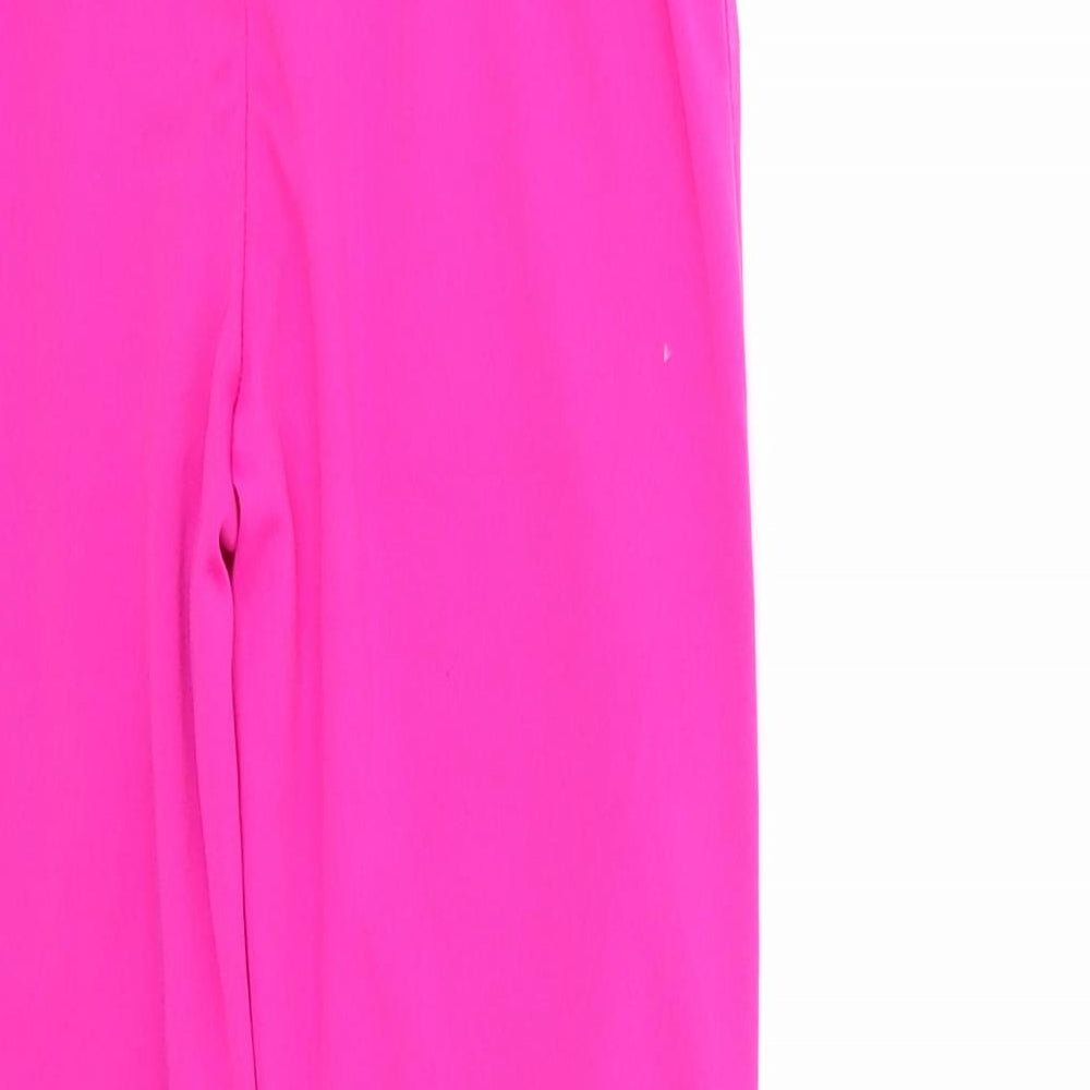 Girls Pink 100% Polyester Cropped Trousers Size 7-8 Years Regular