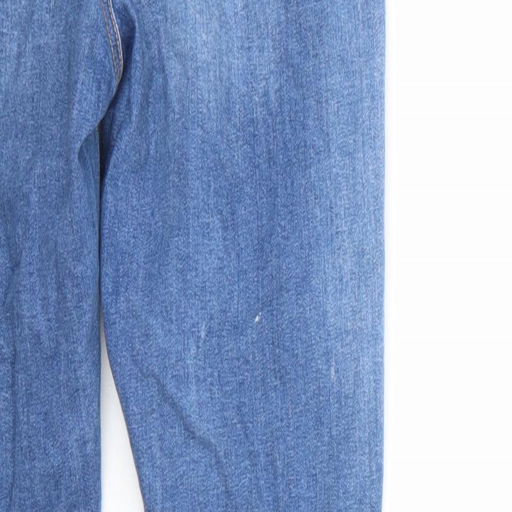Denim & Co. Womens Blue Cotton Skinny Jeans Size 10 L26 in Regular