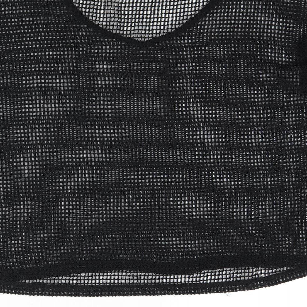 NEXT Womens Black Polyester Basic Blouse Size 12 Round Neck
