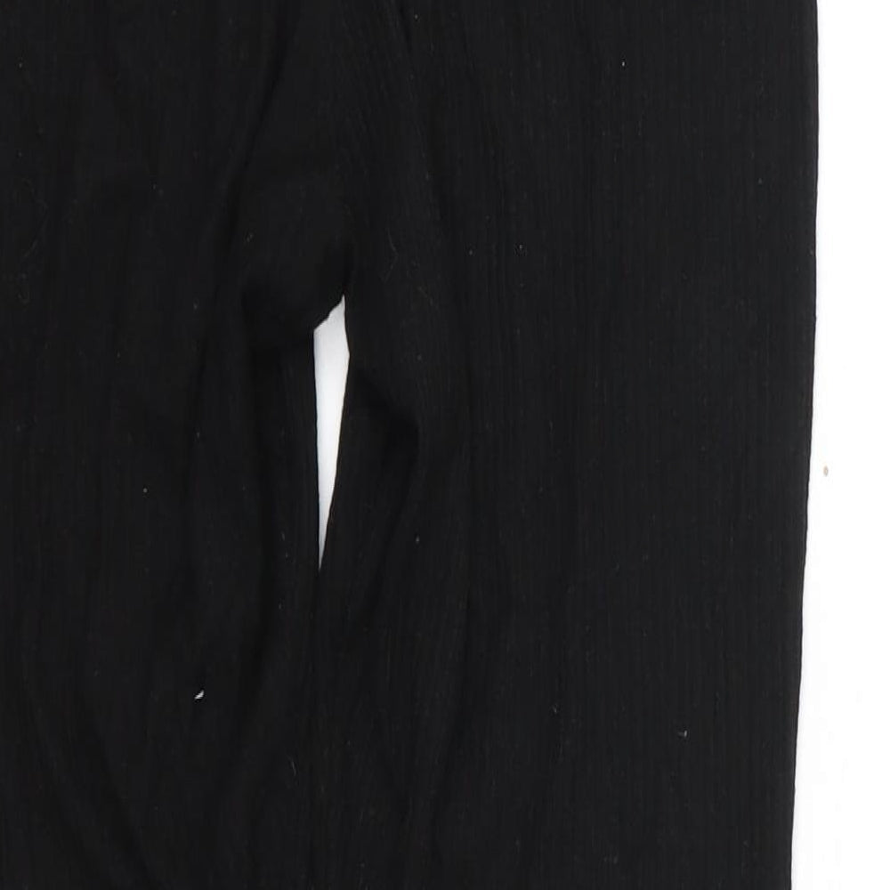 ASOS Womens Black Viscose Jogger Trousers Size 12 L24 in Regular